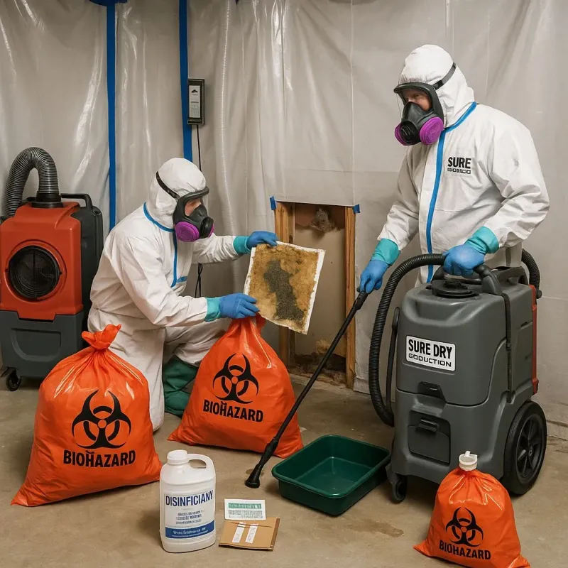 Contaminated Water Handling Protocols process in La Vernia, TX